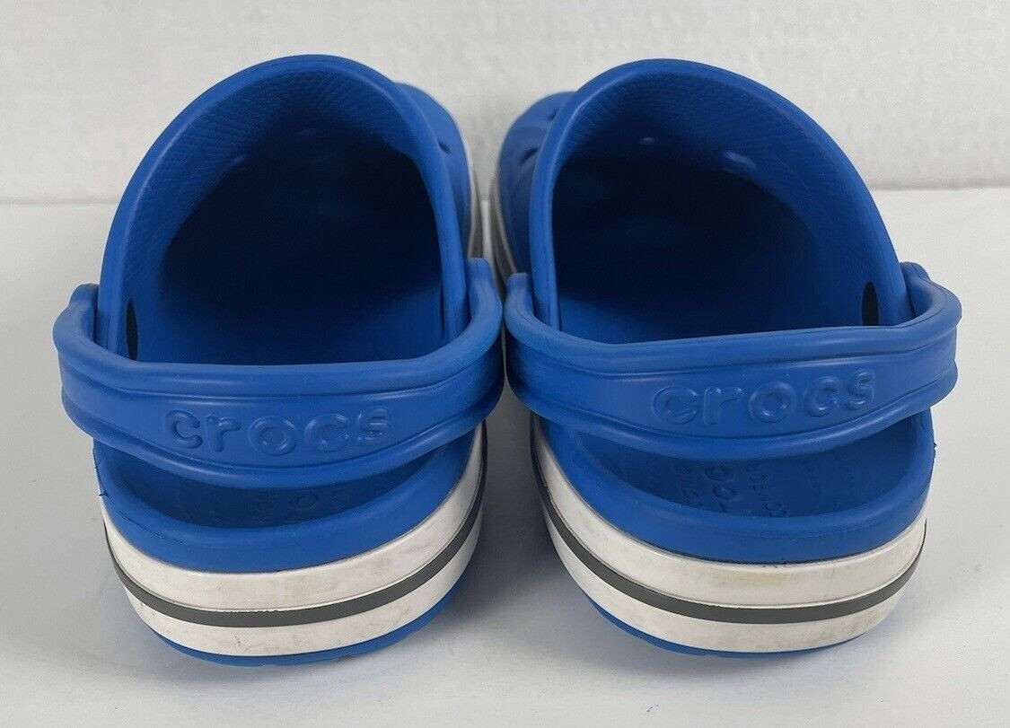 Crocs Sandals Adult Unisex Womens 8 Mens 6 Bayaband Blue Slide Great Condition