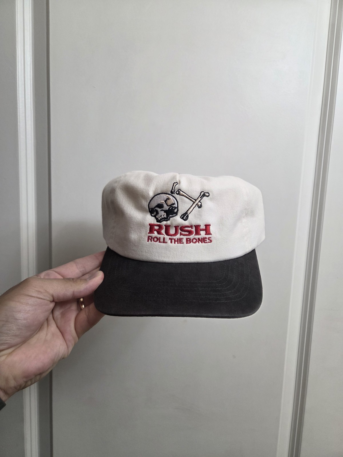 Rush Roll The Bones Snapback Hat Vintage Inspired 70s 80s 90s Retro