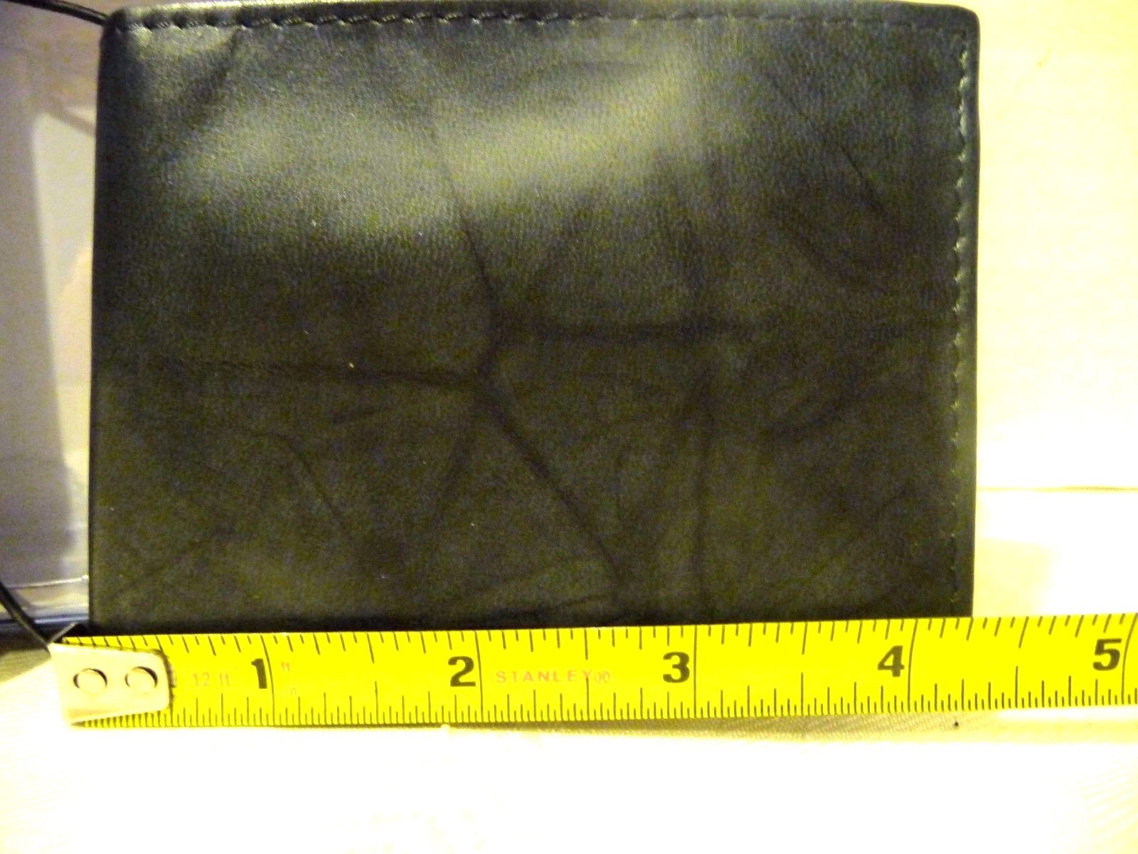 CROFT & BARROW BLACK LEATHER X-CAPACITY SLIM FOLD WALLET NEW IN BOX WITH TAGS