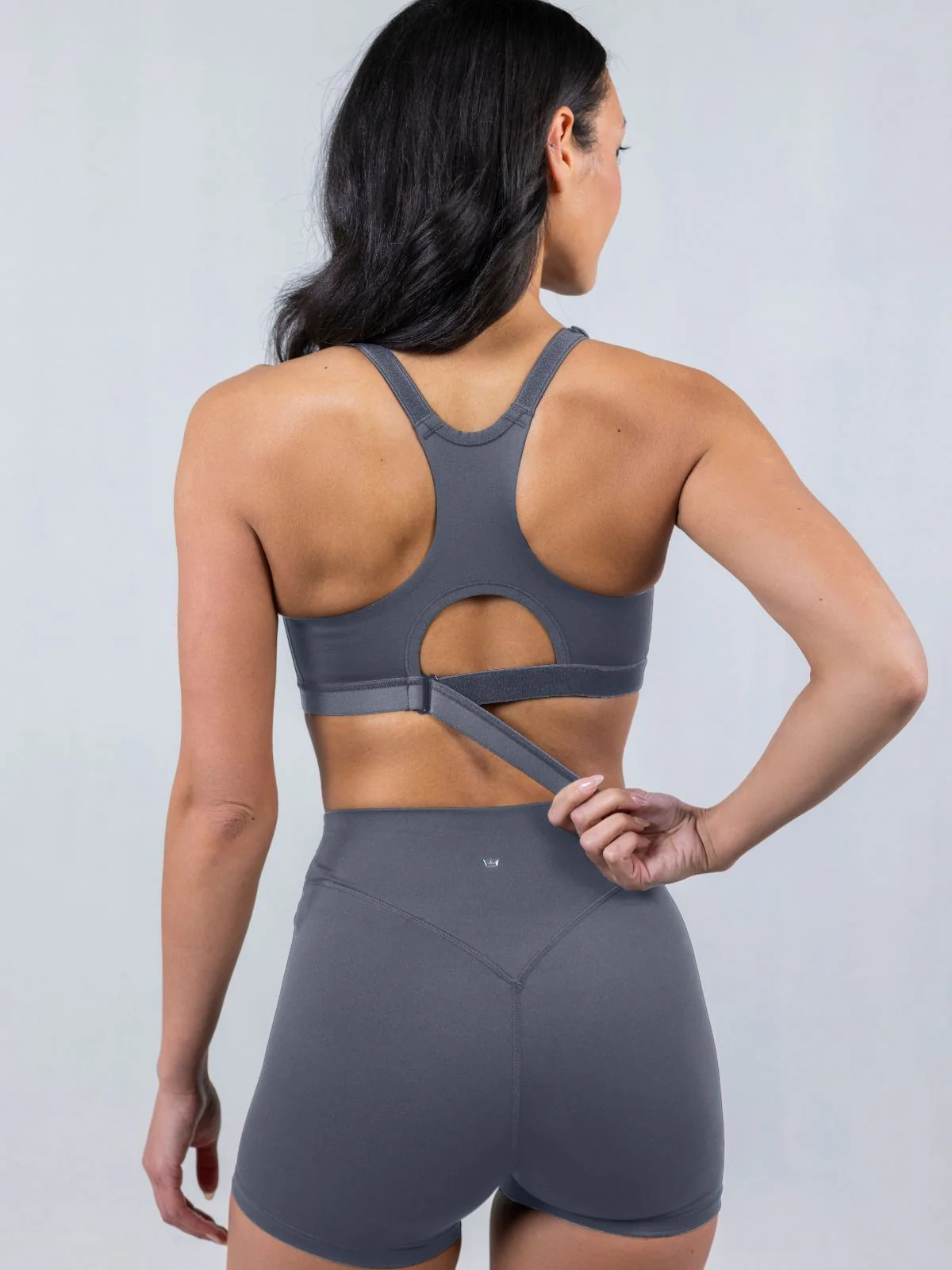 SHEFIT EMERGE Luxe Steady Grey High Support Sports Bra Large