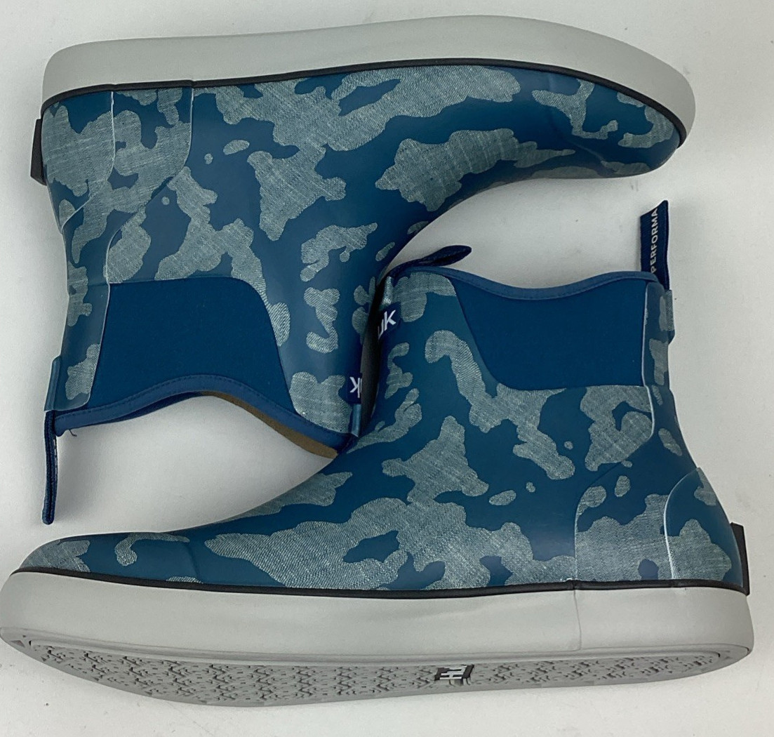 HUK Men’s Rogue Wave WP Ankle Deck Fishing Boot Titanium Blue Size 8, 9, 10, 12