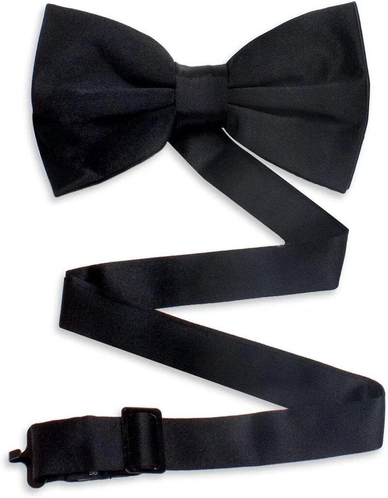 Men’s solid color clip-on ( with buckle ) bow tie hand made 10 colors