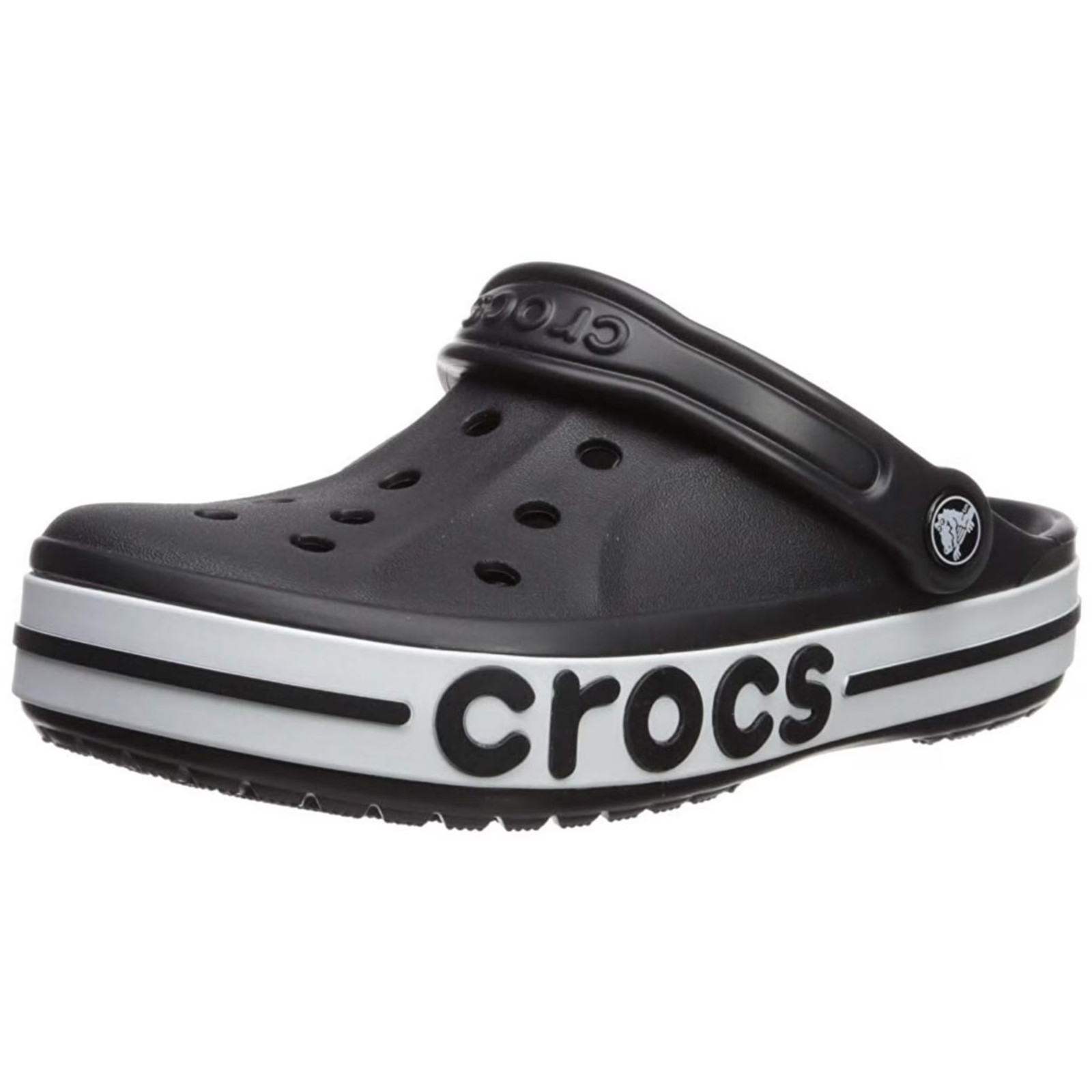 Best seller! Authentic Crocs Unisex Bayaband Clog Ultra Light Black/White