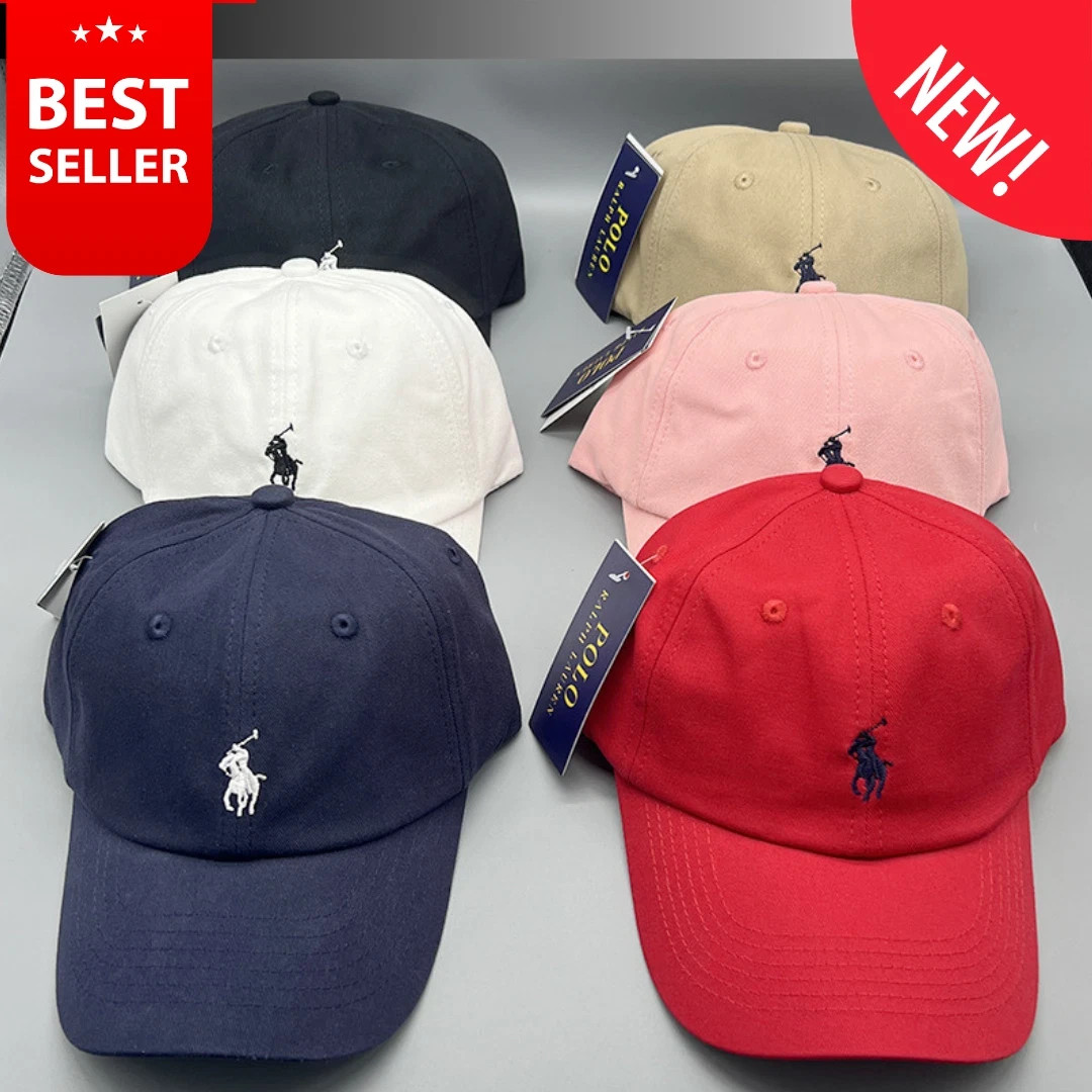PoloRalphLauren Men’s Baseball Cap Adjustable Chino Cotton Hat NWT Multi-Color
