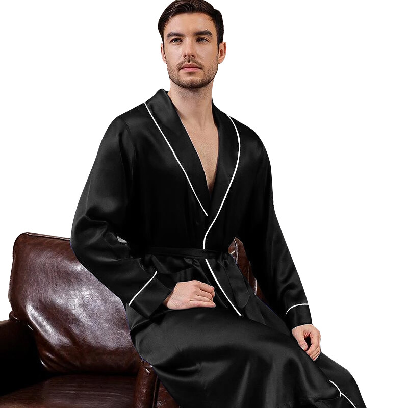 Mens Silk Satin Super Soft Robe – 5 DAY DELIVERY USA -Seller -FAST SHIP !!!!