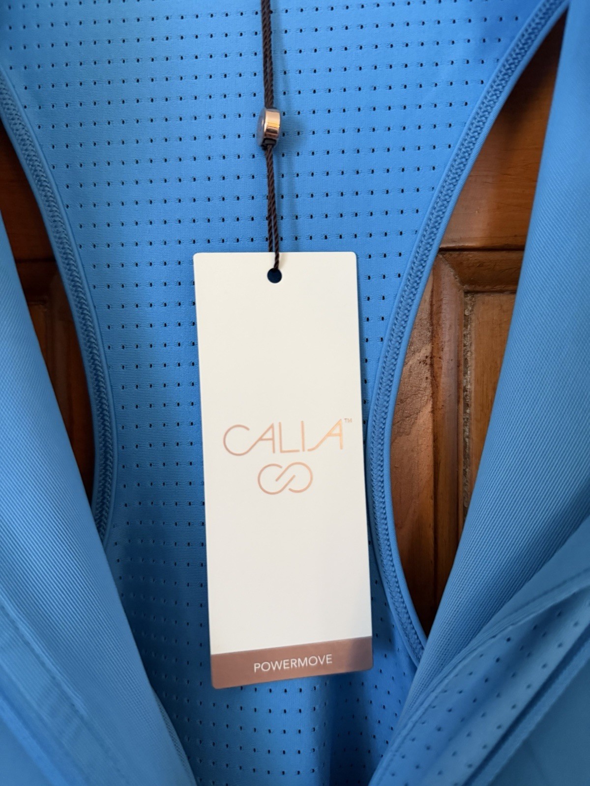 Women’s Calia Powermove 1/2 Zip Crop Sleeveless Tank Tranquil Blue Size XXL NWT