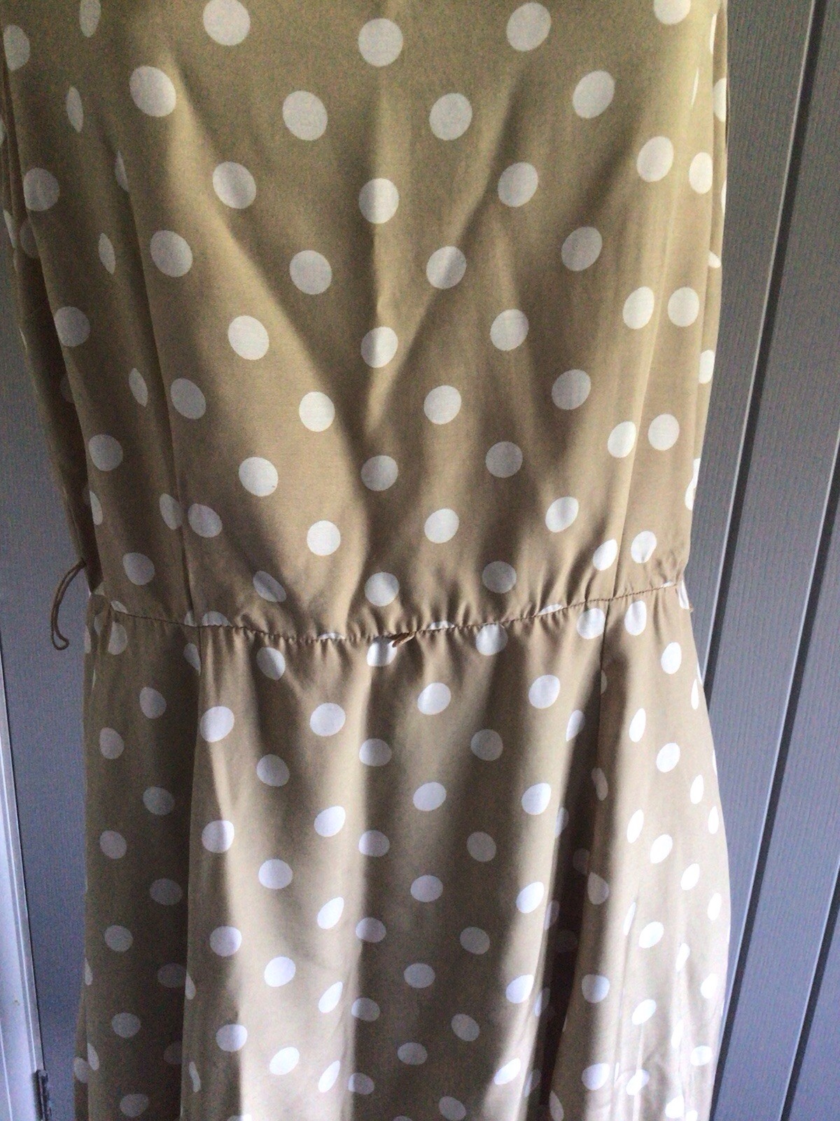 Ladies Classic Day Dress UK 14/16 Scoop Neck Sleeveless 43” L By St Michael M&S