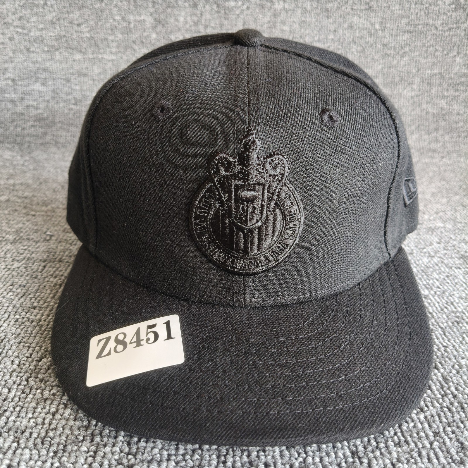 New Era Chivas 59FIFTY Fitted Black Hat Size 7 Soccer Cap