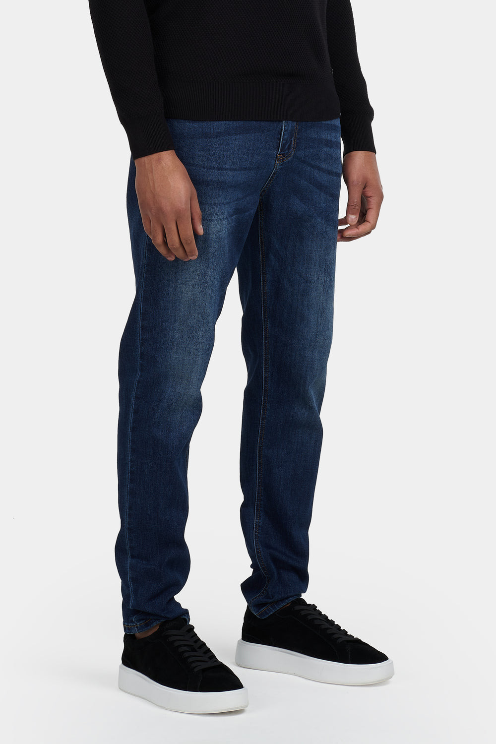 Mens Slim Fit Jeans Stretch Denim Pants Slim Skinny Casual Designer Jeans