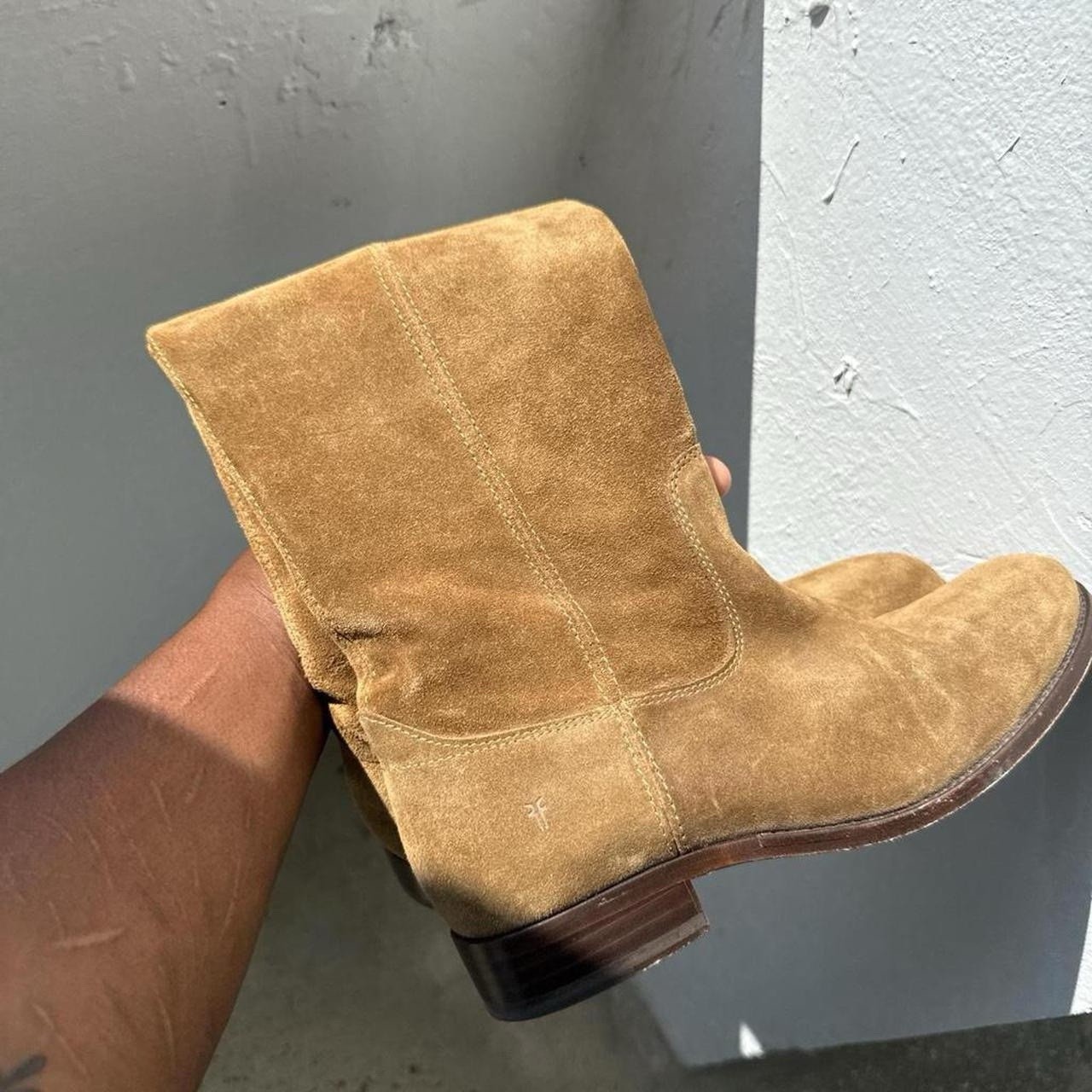 Frye Melissa Button Knee High Boots Size 7.5 Suede