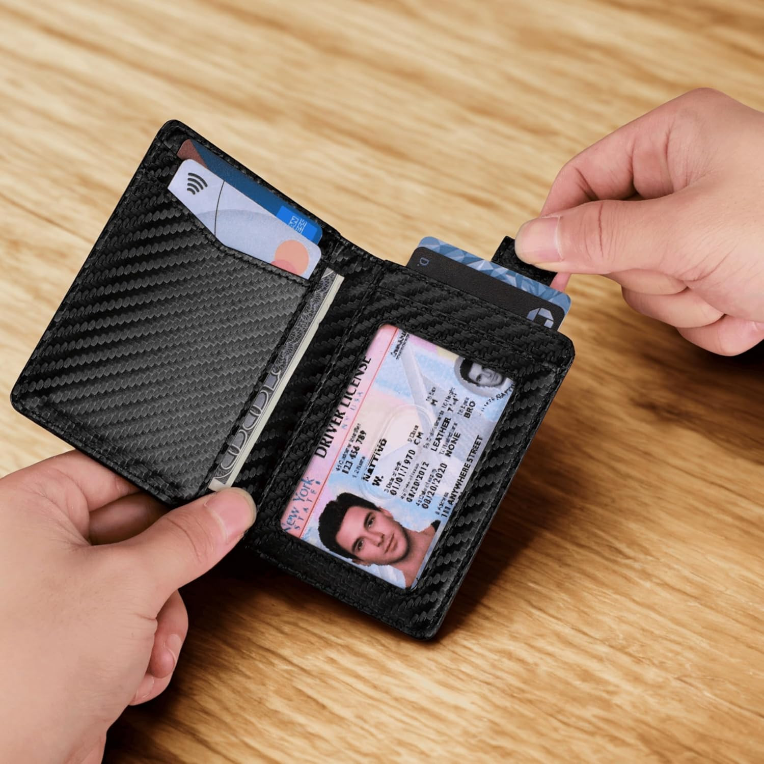 RFID Blocking Slim Wallet for Men | Thin Bifold Credit Card Holder Wallet | Mens