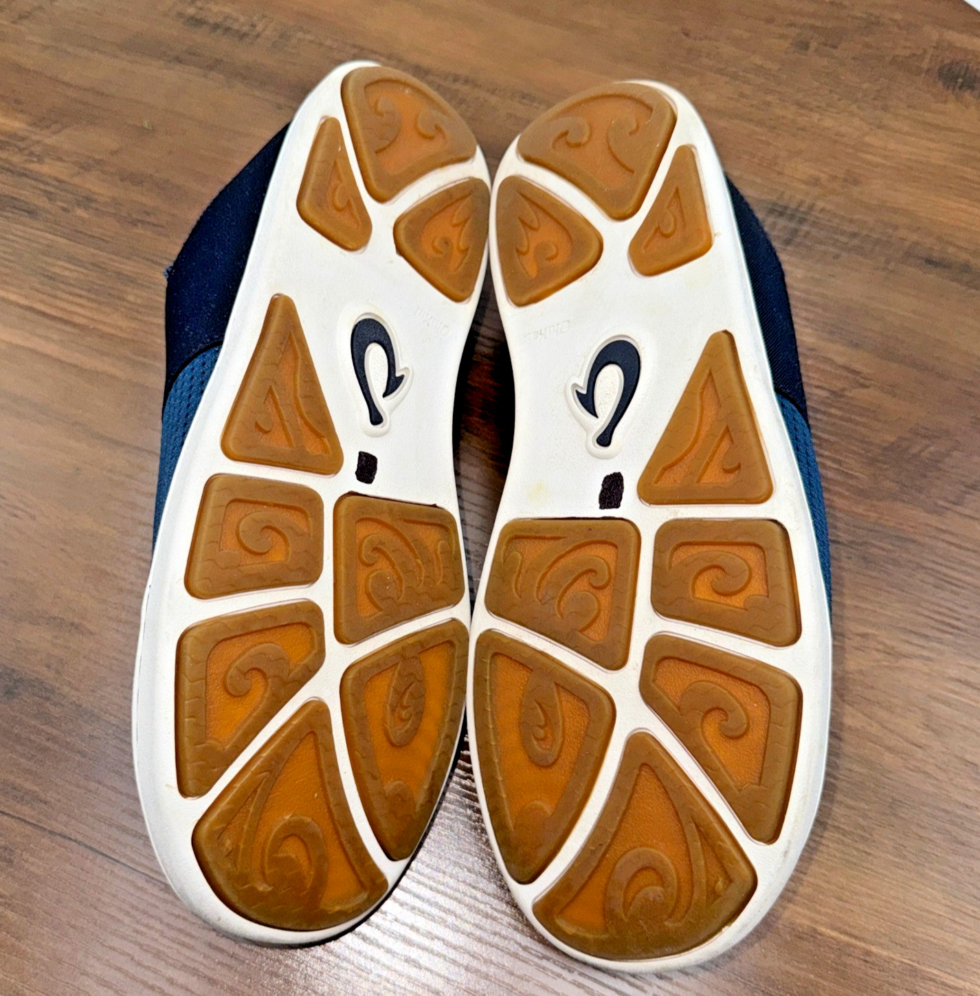 OluKai Nohea Moku Boat Shoes Mens 8.5 Blue Mesh Slip On Sneakers