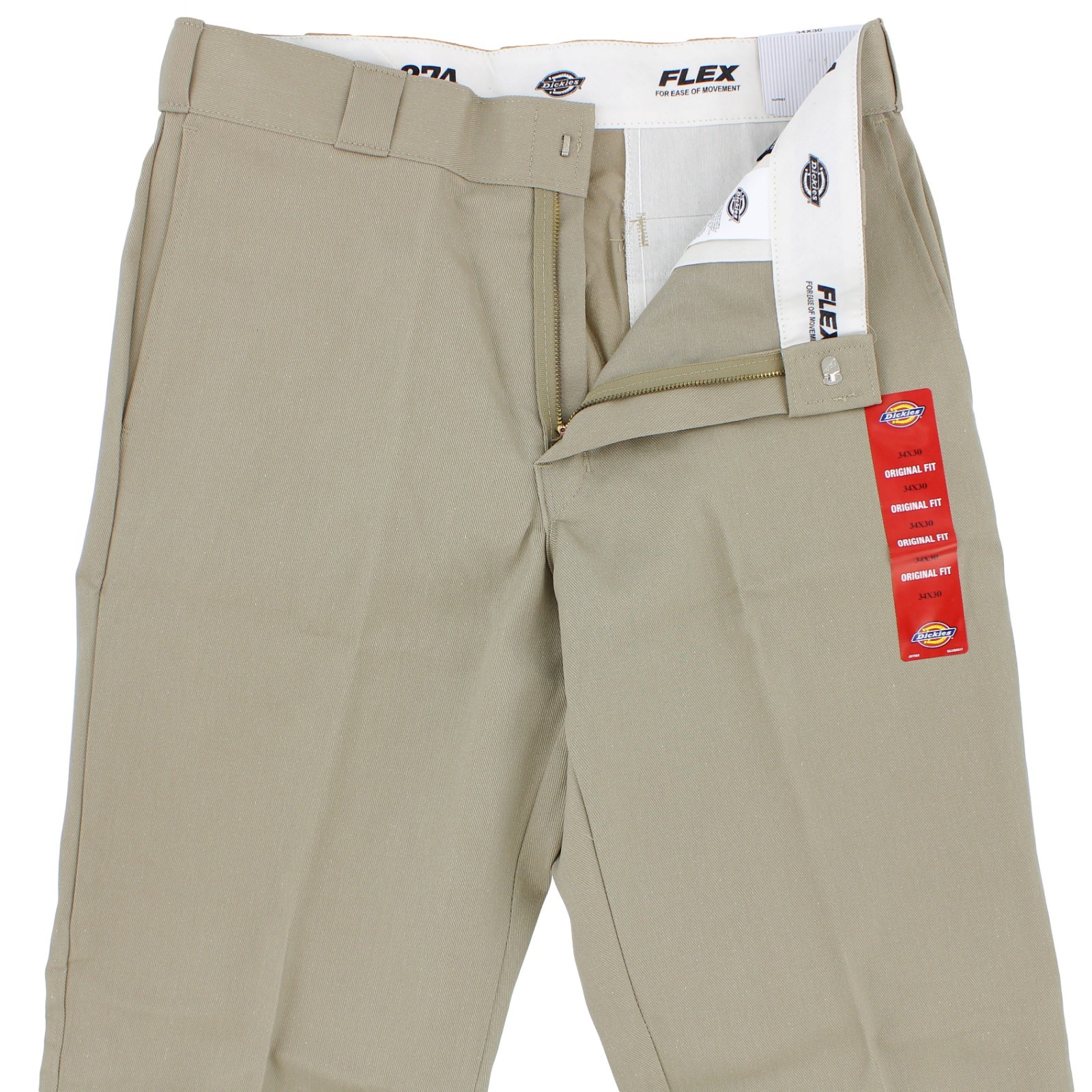 Dickies Men’s Work Pants Flex 874 Original Fit Stretch Tapered Leg