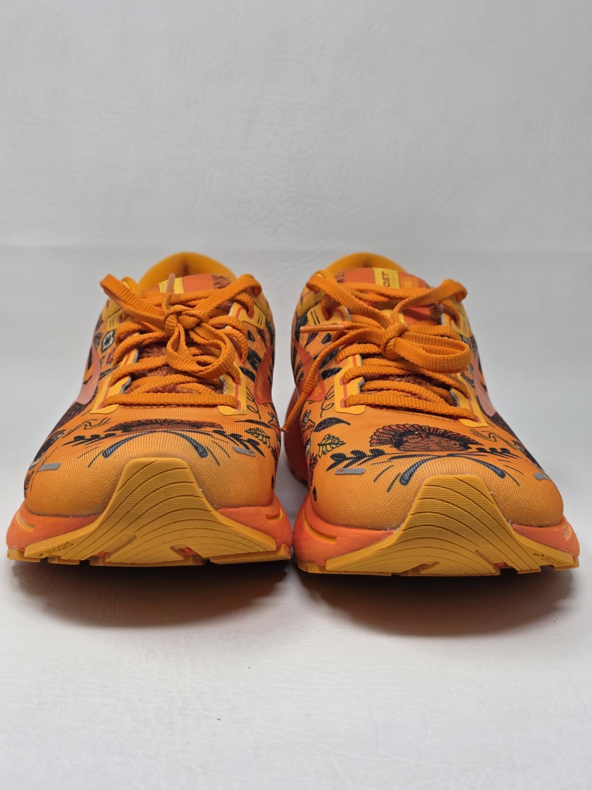 Brooks Ghost 14 Happy Trot Shoes Men’s Size 11.5 Orange Thanksgiving Pre-owned