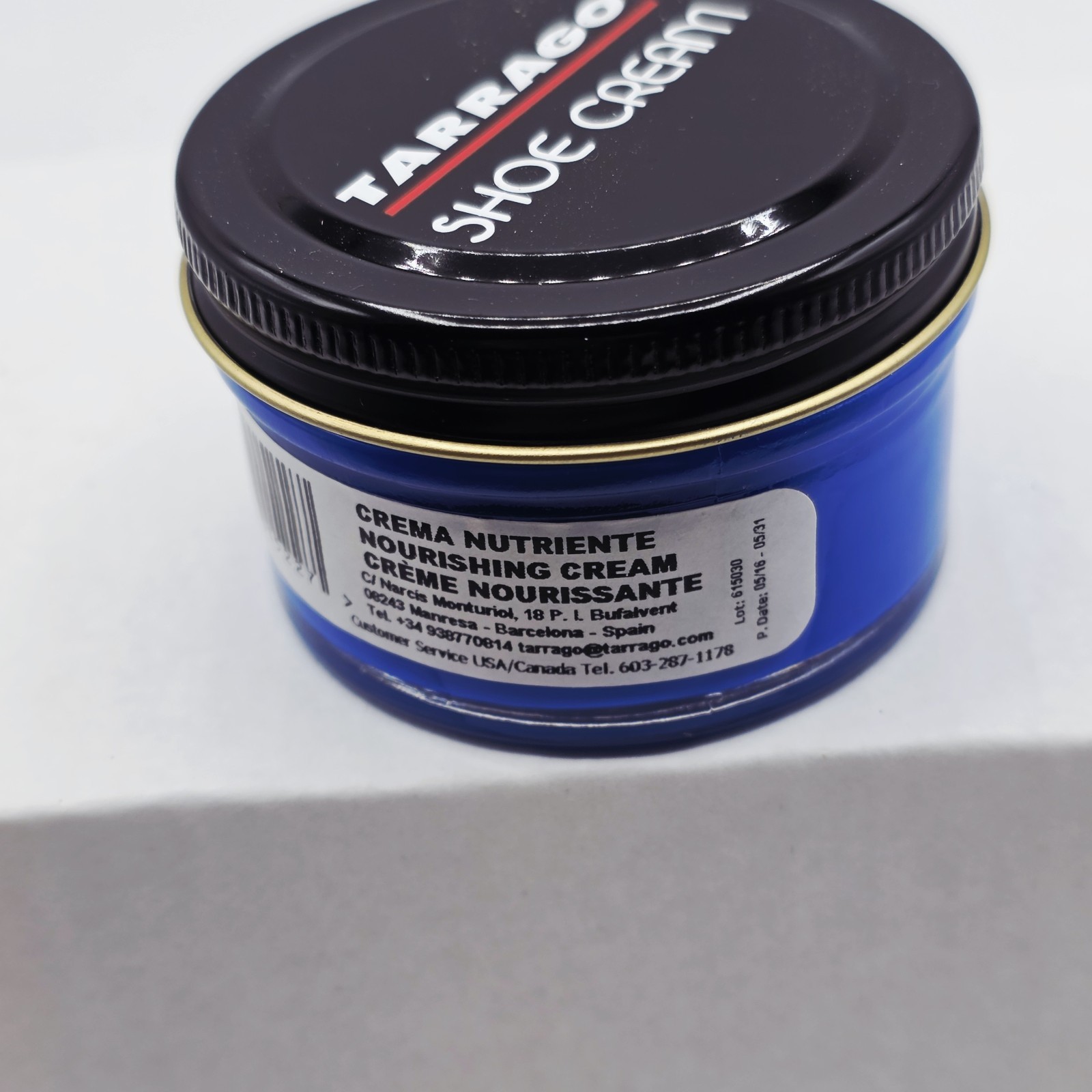 Tarrago Shoe Polish # 22 Daphne Blue Cream Leather Protector 1.76 oz. 50ml Boot