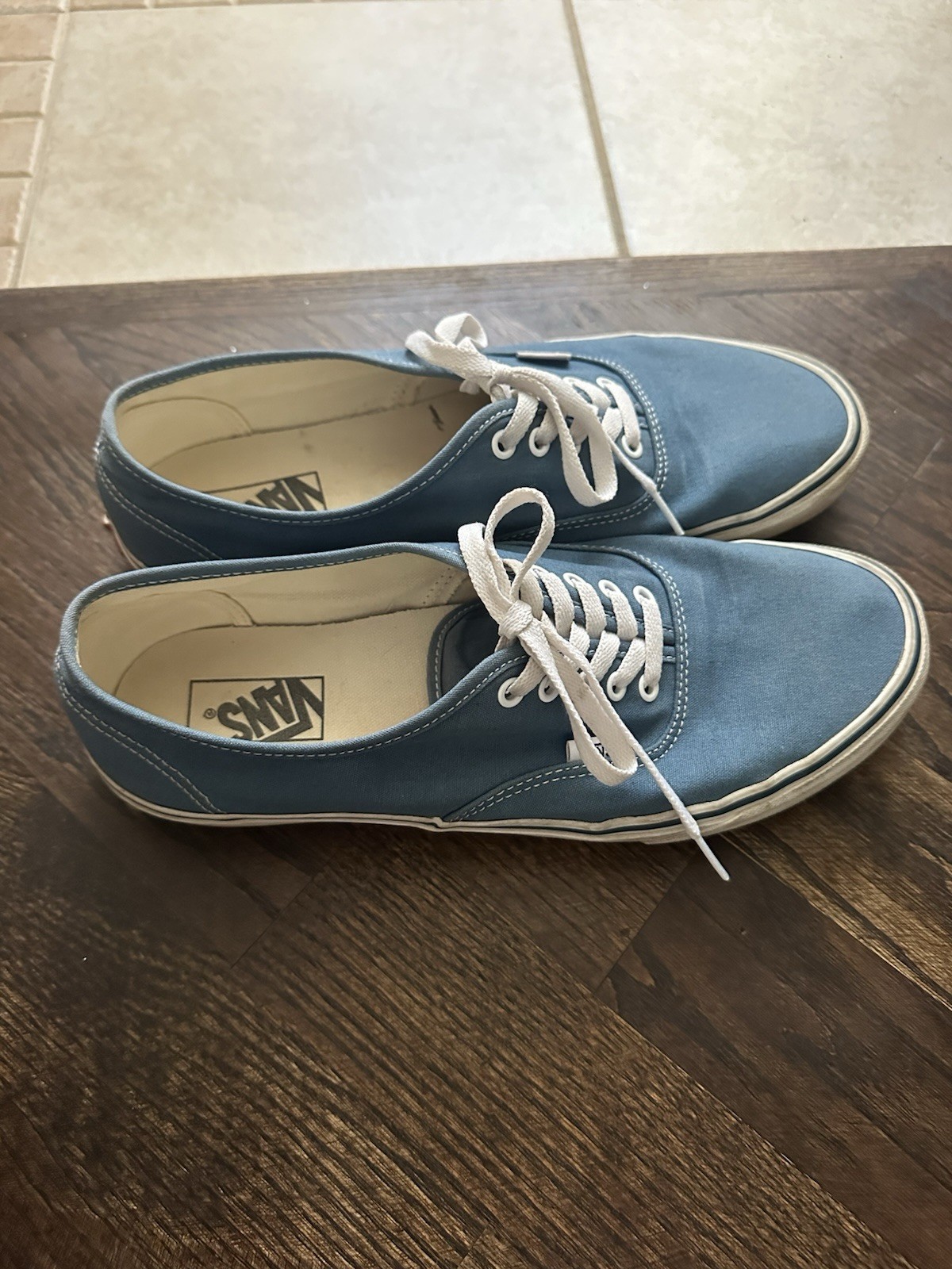Size 11.5 Men’s Vans Authentic Navy Blue White Skate Shoe