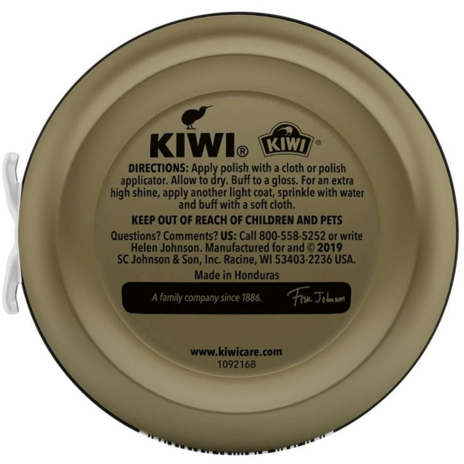 Kiwi Black Shoe Polish Leather Care 2 Tins 32g 1.13oz Shines Renews & Protects