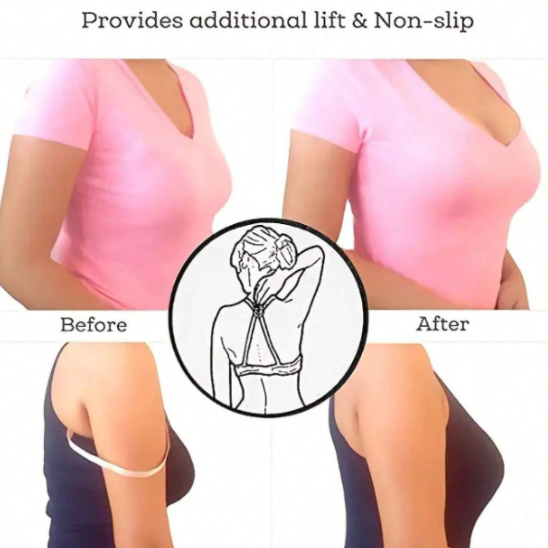 4 Pcs Women Bra Strap Holder Clips for Racerback Anti-Slip Bra Cross Back Clips