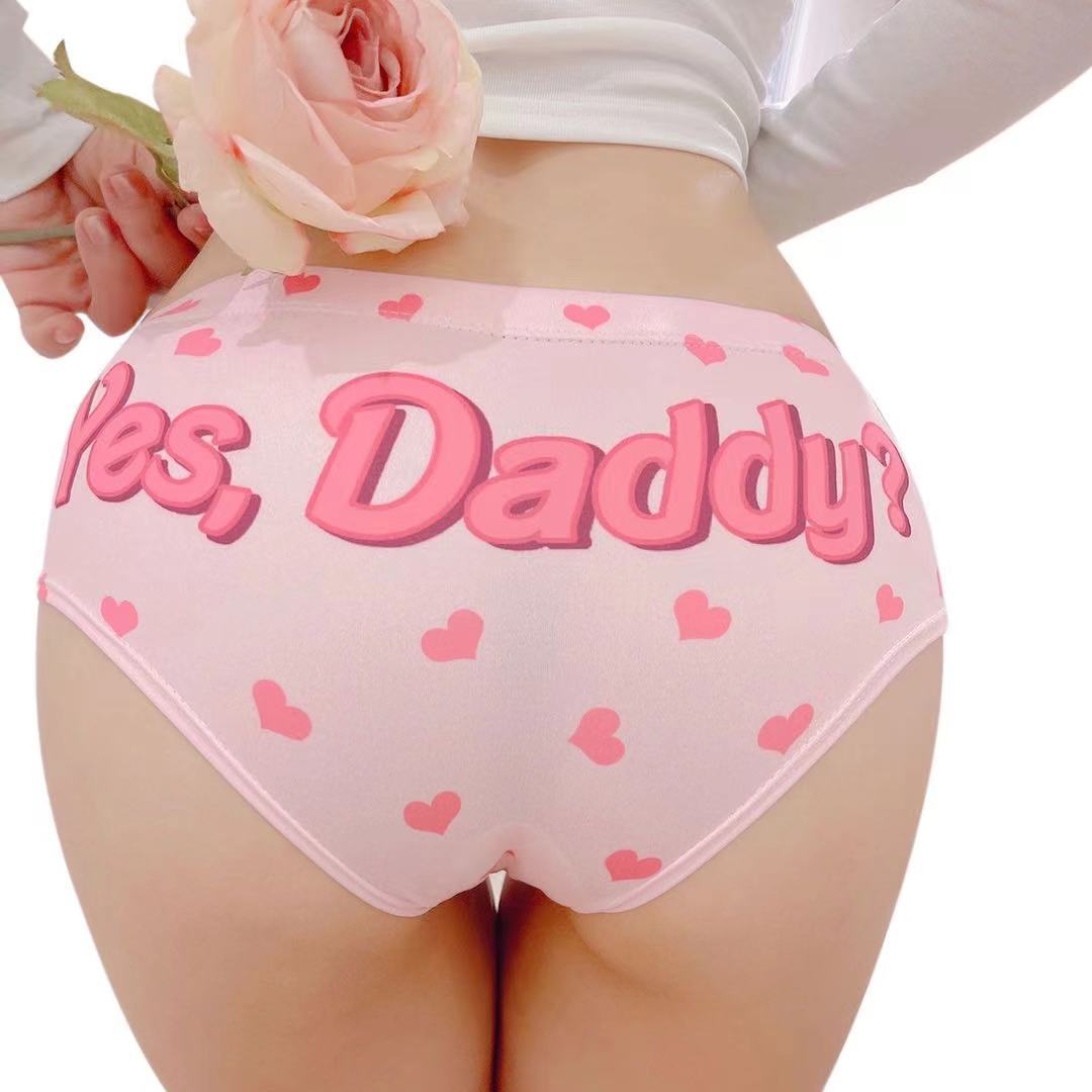 🔥Girl Flirt Yes Daddy Briefs Thong Panties Underwear Knicker Hot Butt Lingerie