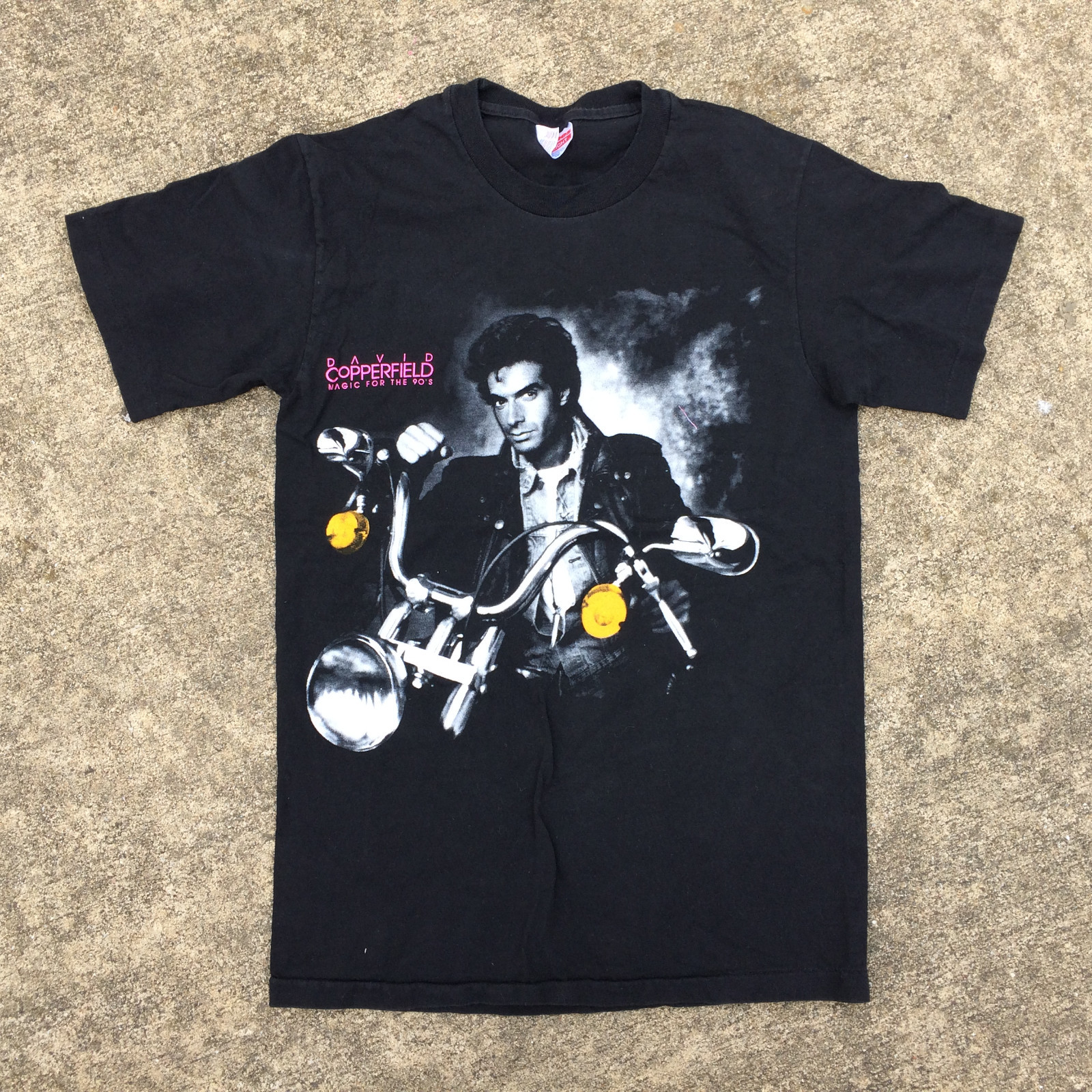 Rare Vintage 80s 90s David Copperfeild Magician Magic Motorcycle Tour T Shirt