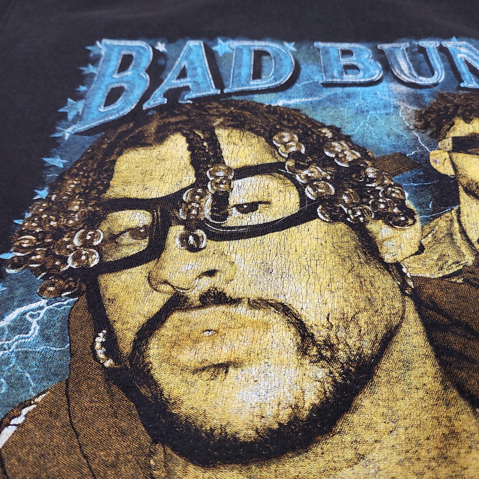 Bad Bunny Shirt Mens Medium Black 2022 El Ultimo Tour Del Mundo Music Concert