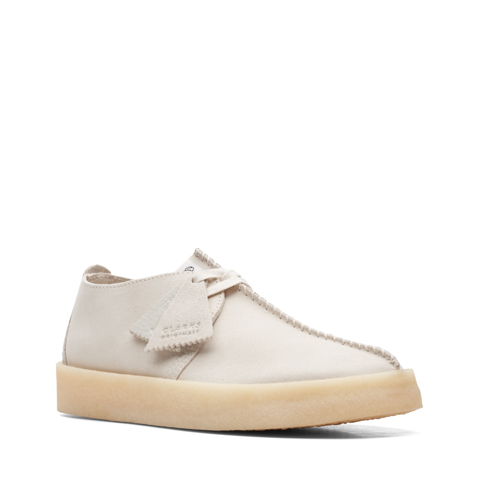 Clarks Men’s Desert Trek Cup White Suede 26165824