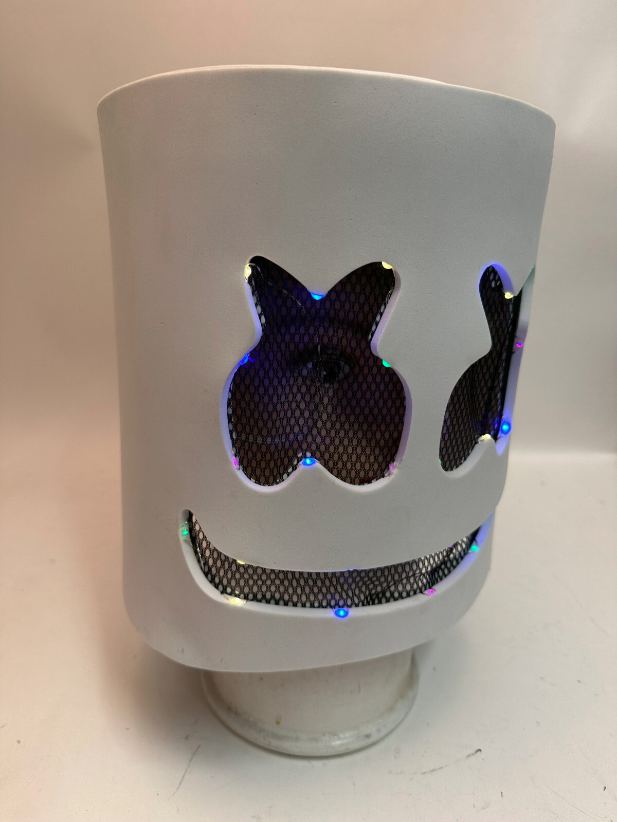 DJ MarshMello Smile Rainbow LED Mask EVA Foam Helmet EDC Halloween Costume Party