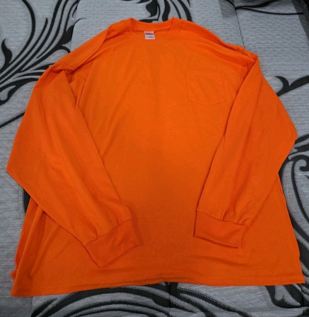 Gildan 3XL Ultra Cotton® Long Sleeve T-Shirt W/ POCKET, DEAL VOLUME DISCOUNTS