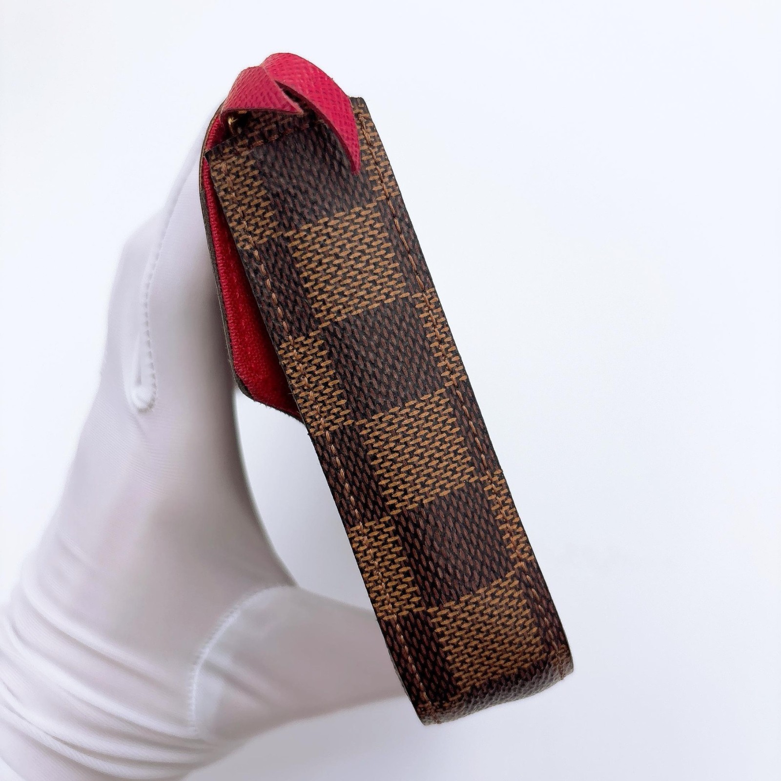 Louis Vuitton Felicie Damier Ebene Pochette Chain Crossbody Bag Clutch