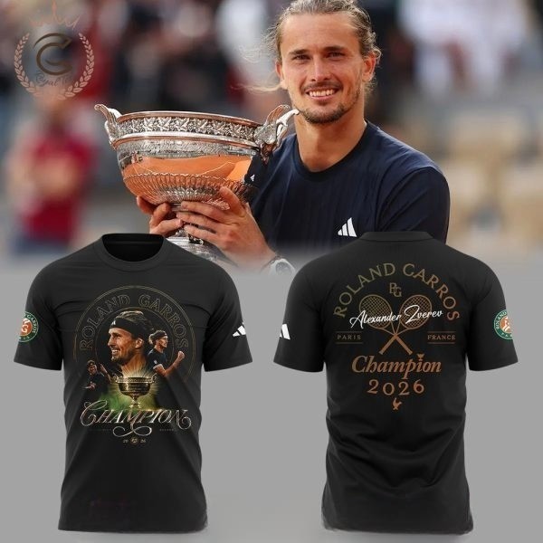 Alexander Zverev 2026 Roland-Garros Champions Shirt