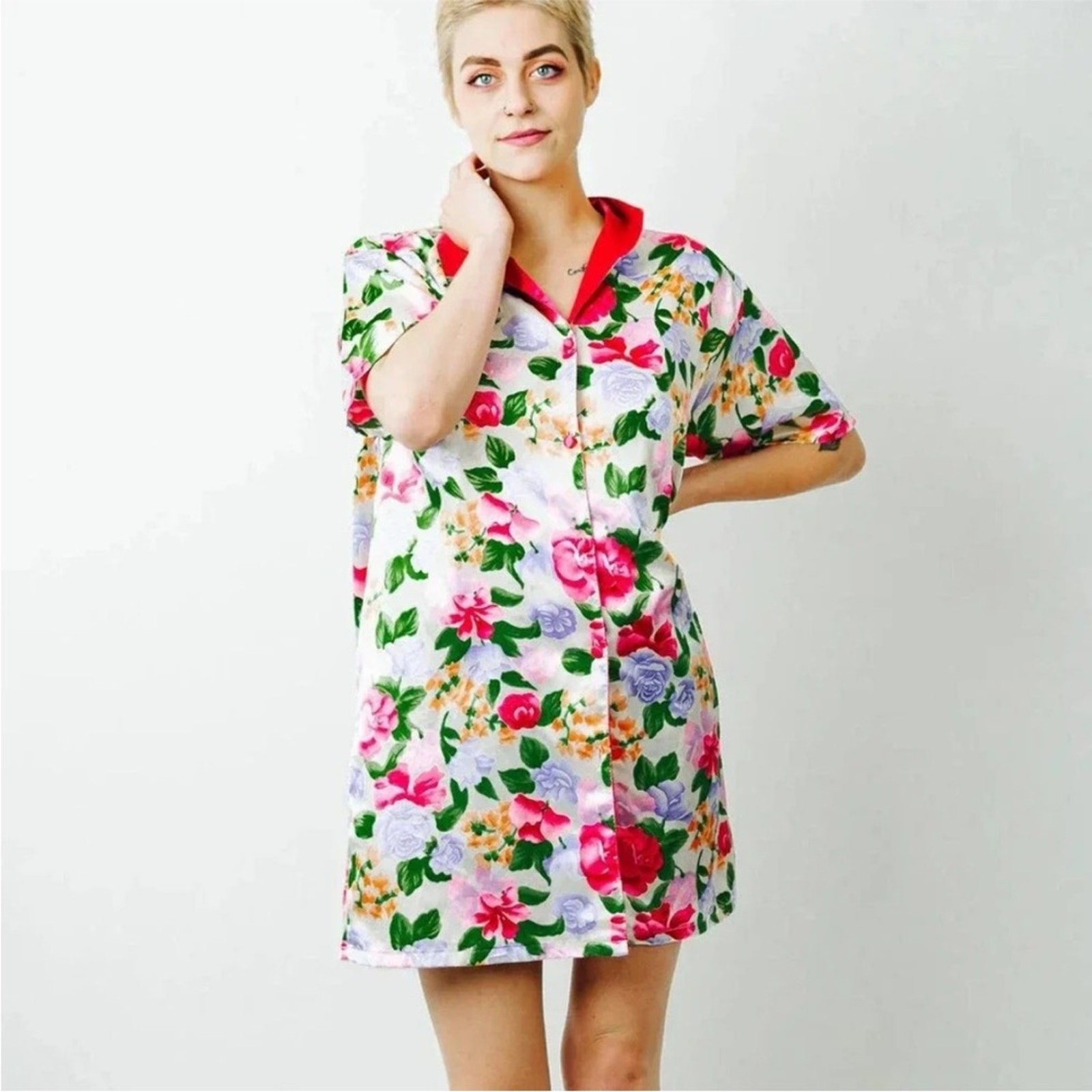 Vintage A’Milan Floral Women’s Sleepwear Robe