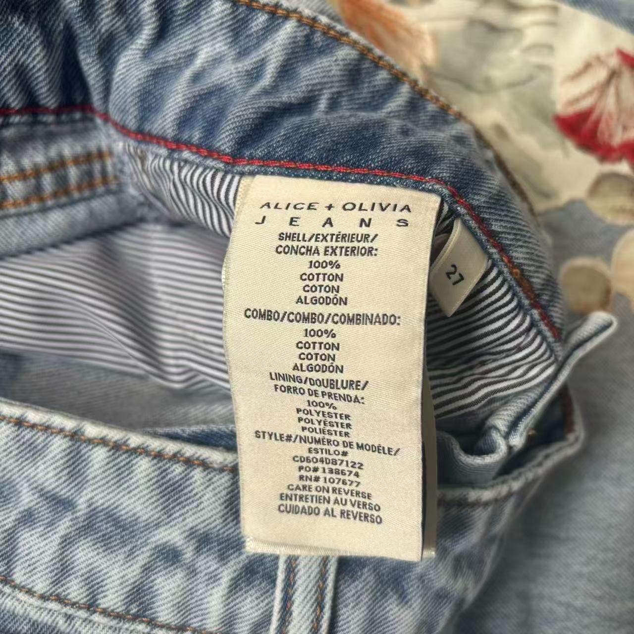 Alice+Olivia 2026SS AMAZING EMBROIDERED JEAN