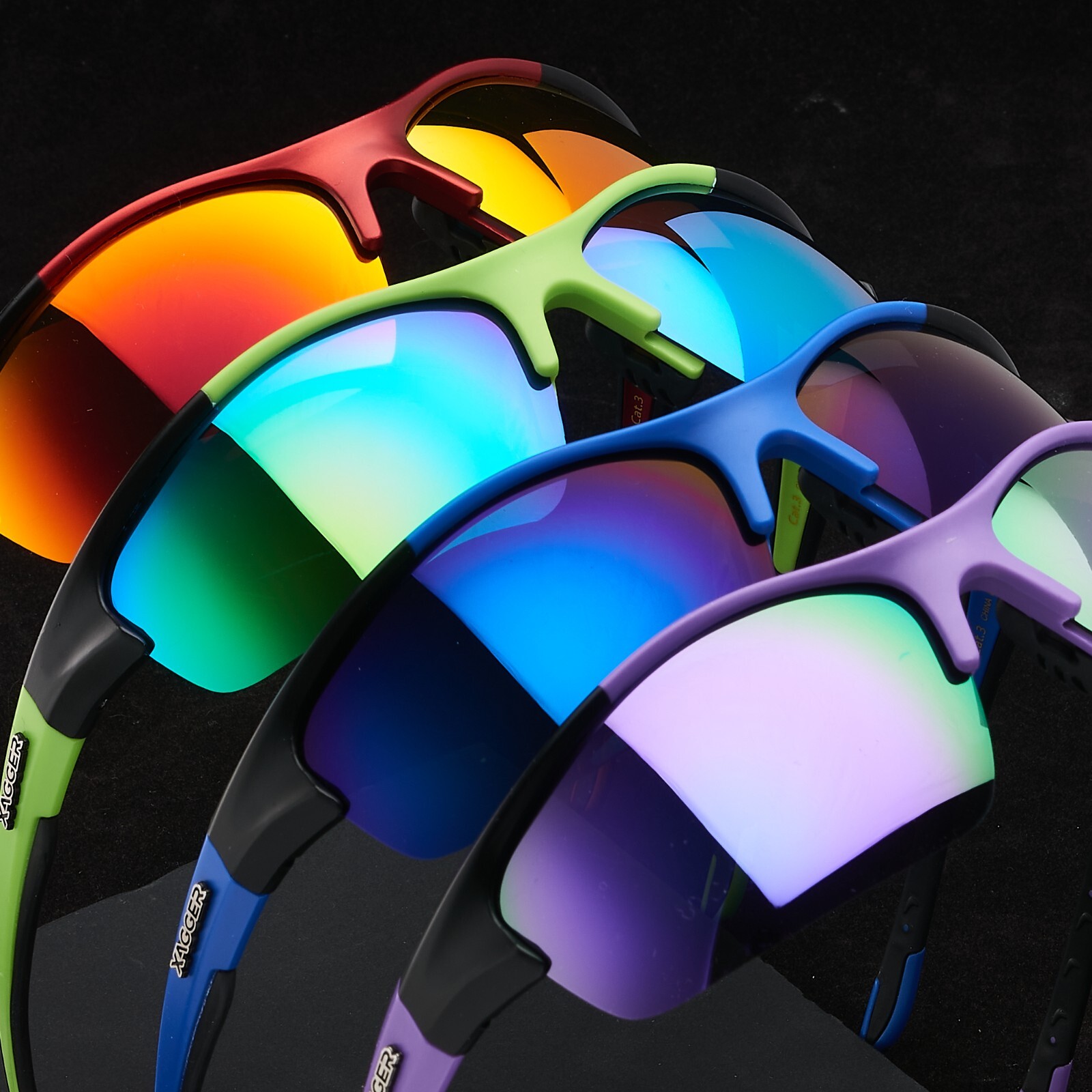 Xagger Polarized Sports Sunglasses for Men & Women-UV400 Protection Wrap Around