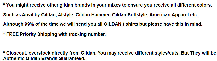 (5 Pack) GILDAN Short Sleeve Mix Colors Plain T Shirts S M L XL 2XL 3XL 4XL 5XL