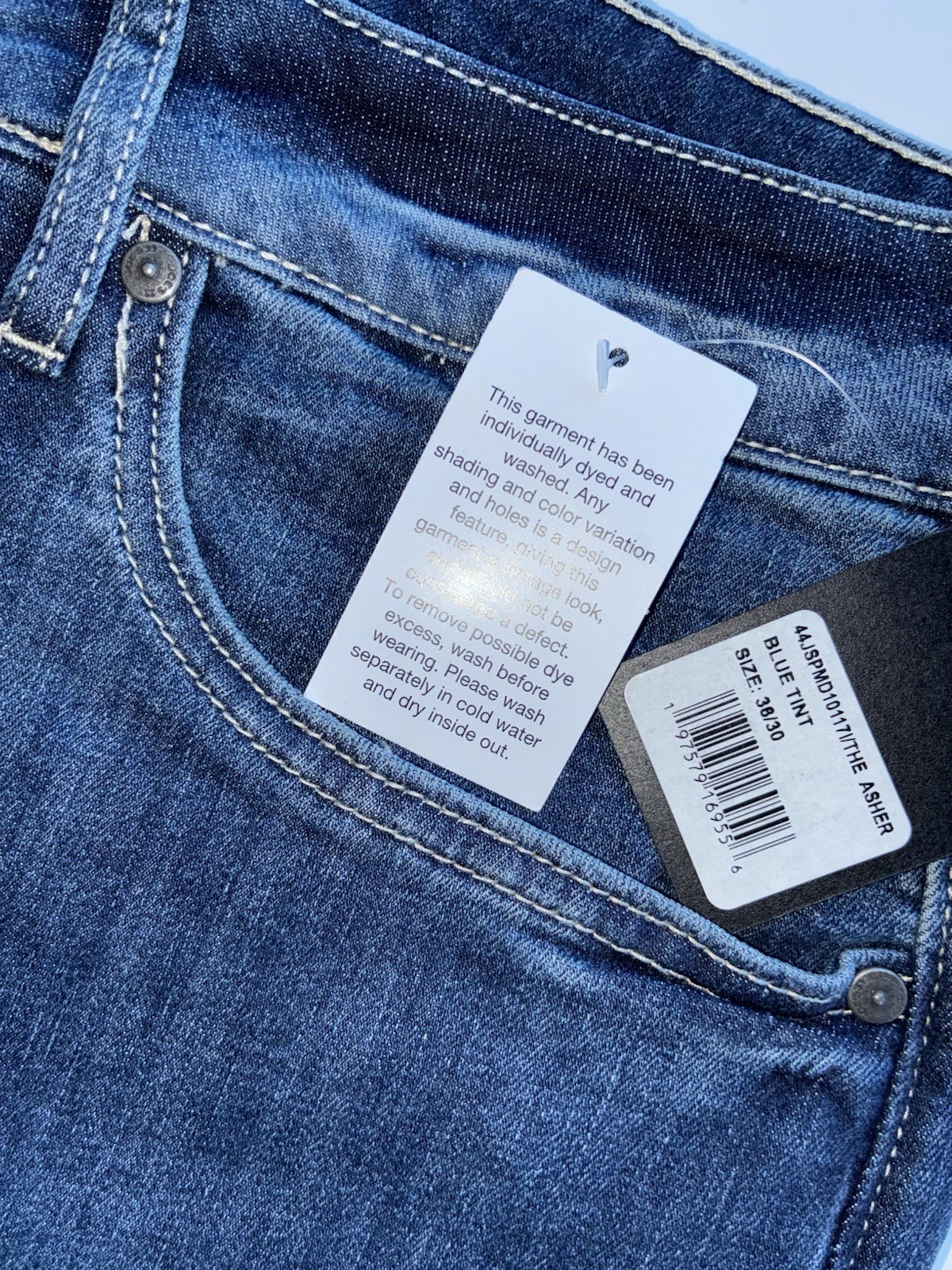 Joe’s Jeans Men’s The Asher Slim Fit Jeans NWT 36 x 30 Blue Tint 44JSPMD10117I
