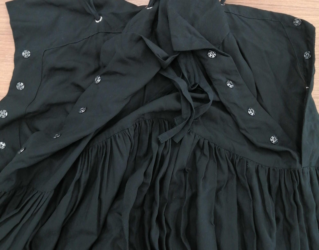 Y’S Black Camisole Dress M 37in Length 34.6in Chest Casual Vintage