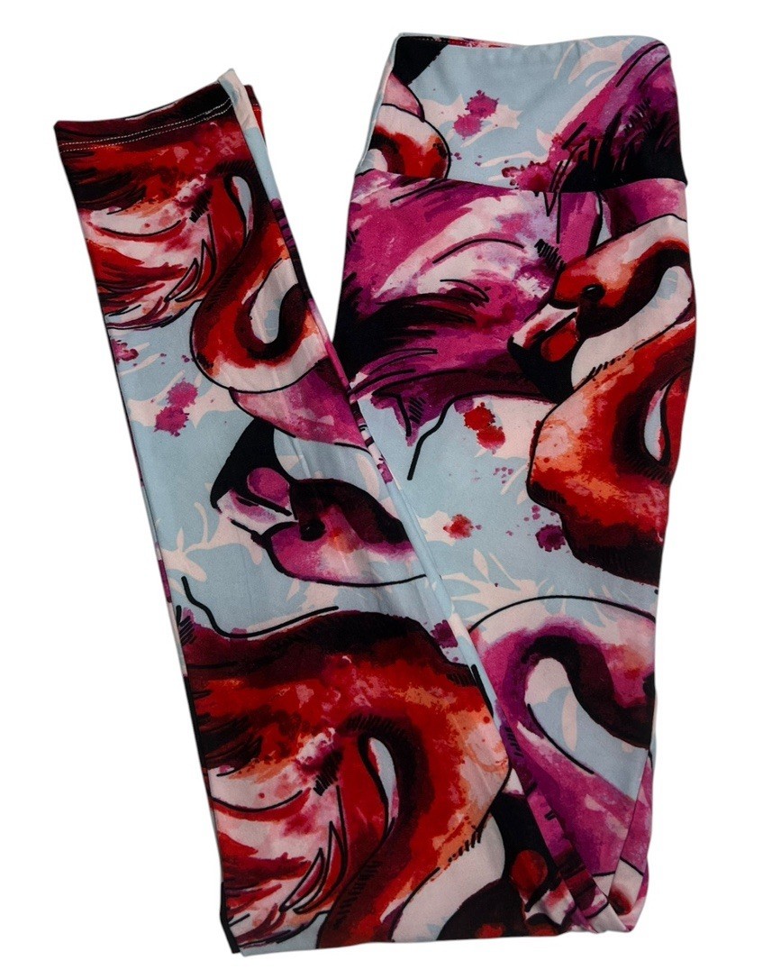 LuLaRoe Leggings OS One Size Unicorn Tropical FLAMINGO Animal Colorful FAST Ship