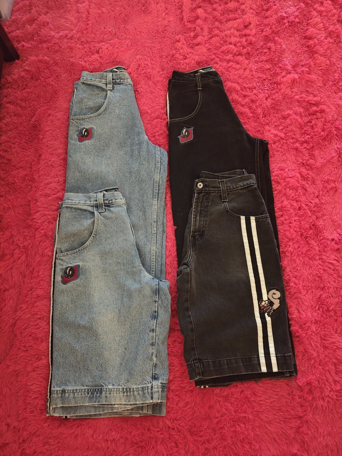VINTAGE 90s JNCO Jeans Skunk Collection Baggy 90s Skater Denim Grail