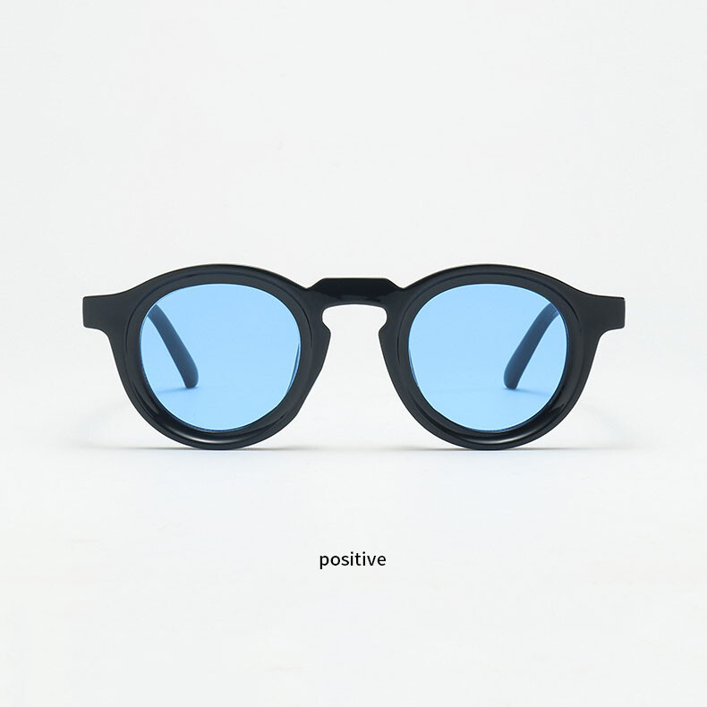 Unisex Round UV Protection Sunglasses Fashion Thick Frame Driving Shade Glasses