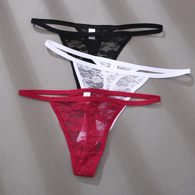 Women Sexy G-String Underwear Lace Panties Lingerie Thong Low Waist Intimates