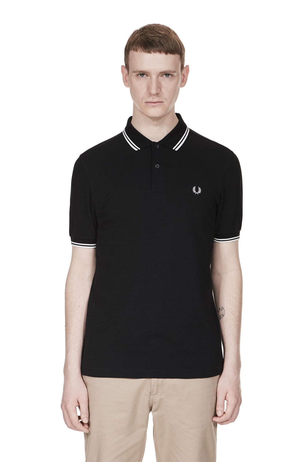 Fred Perry Men’s Cotton Polo Short Sleeve M3600 Slim Fit Pique Twin tipped M-2XL