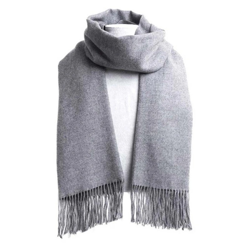 Brand Wool Scarves Winter Soft Warm Cashmere Shawl Thickened Long Tassel Shaw…