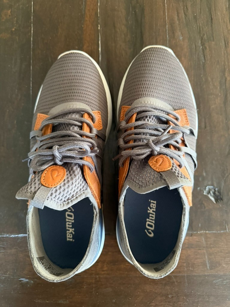 OluKai Mio Lī Mens Size 10 Pavement Vintage Indigo Athletic Sneaker Shoes NEW