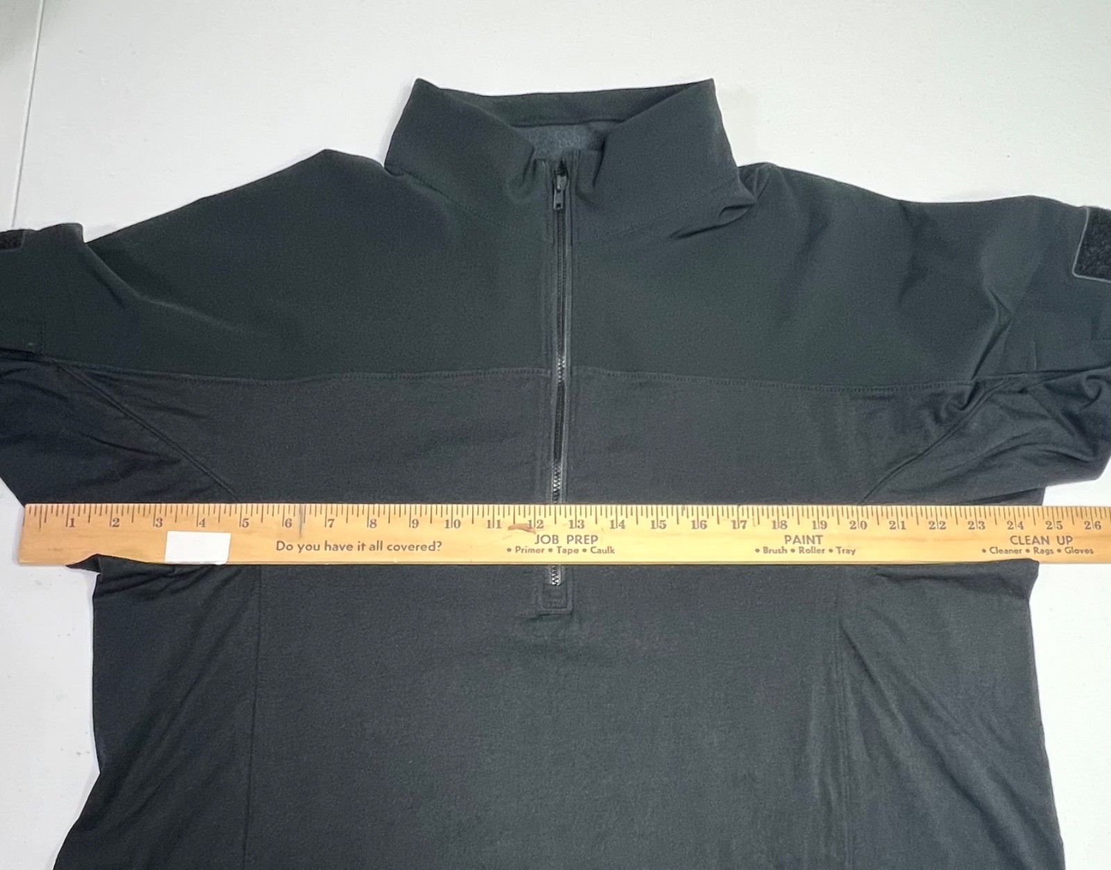 Under Armour Mens L Tactical Combat Shirt 1/4 Zip Long Sleeve Black 279639 NWOT
