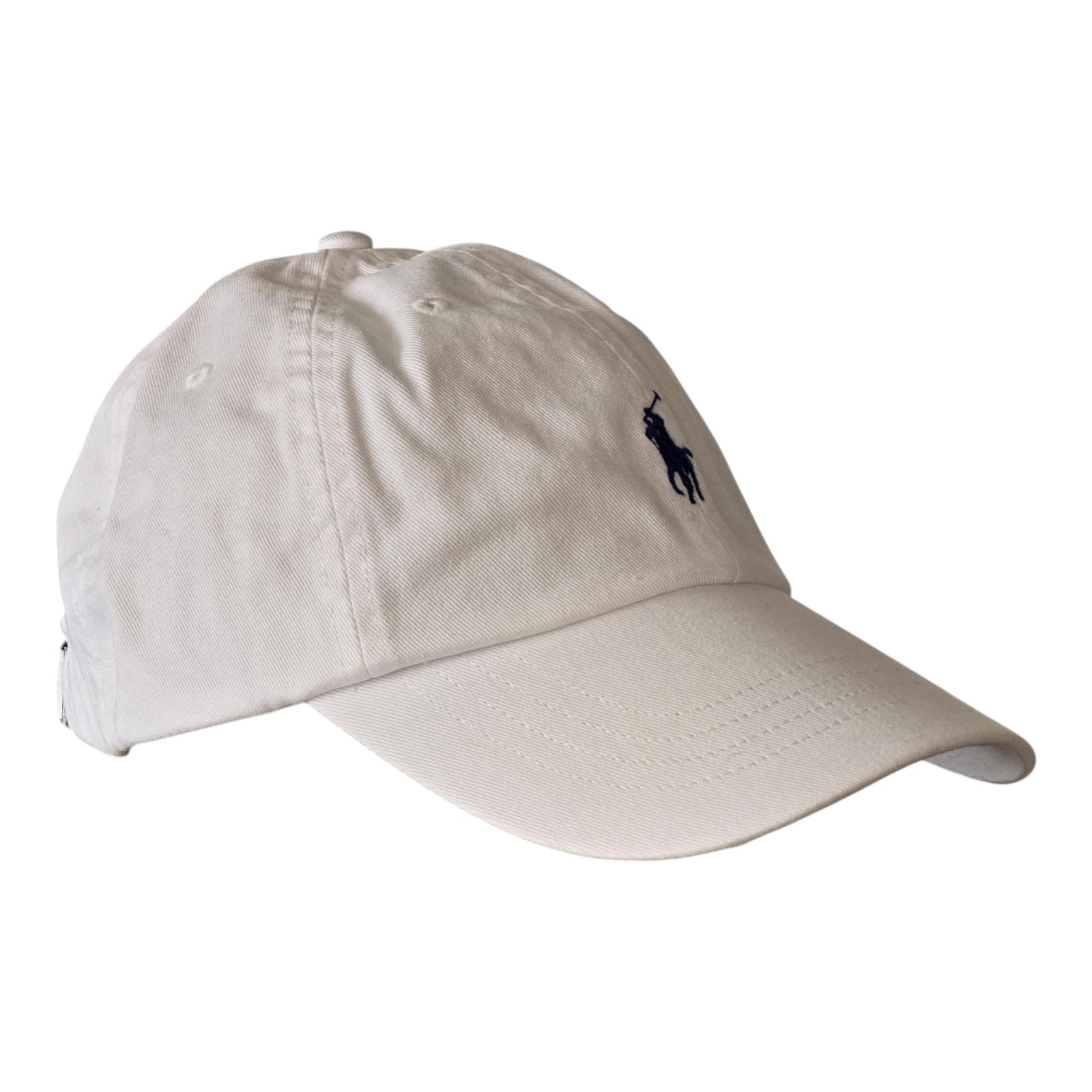 Polo Ralph Lauren Men’s One Size Cotton Chino Adjustable Ball Cap White Blue