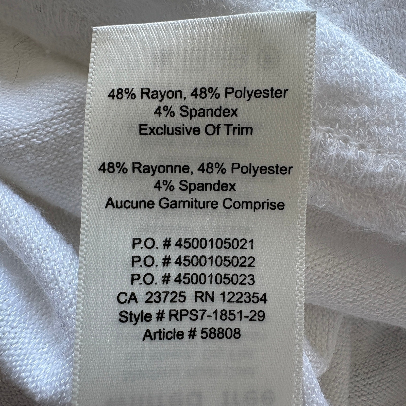 Rayon Blend White Tee Womens XS Capsule Wardrobe Minimalist Clean Girl Normcore