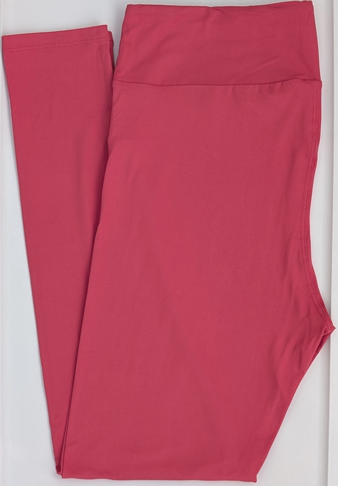 TC LuLaRoe Tall & Curvy Solid Pink Leggings NWT 77 Free Shipping