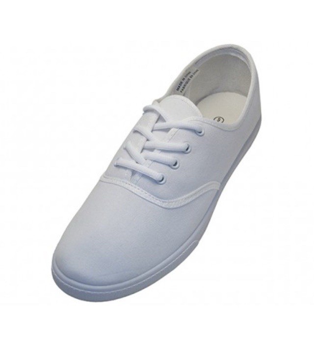 Womens Classic Plimsoll Sneaker Lace Up Fashion Canvas Shoes, Colors, Sizes 6-11