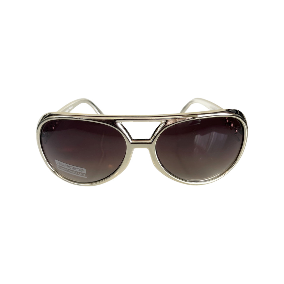 Jackass Aviator Johnny Knoxville Elvis Sunglasses Retro 80’s 90’s Gold Frame TCB