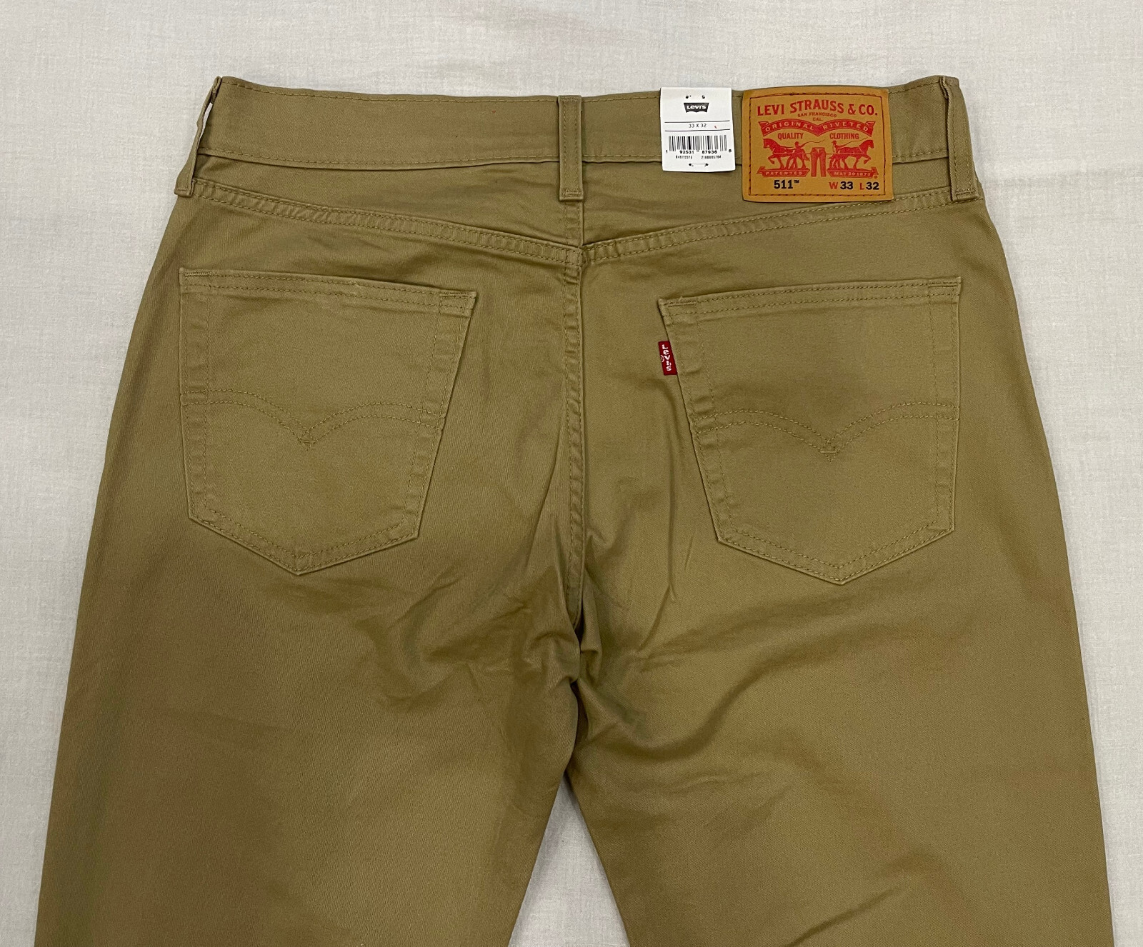 Levis 511 Slim All Seasons Tech Stretch Twill Mens Pants 33X32 Harvest Gold